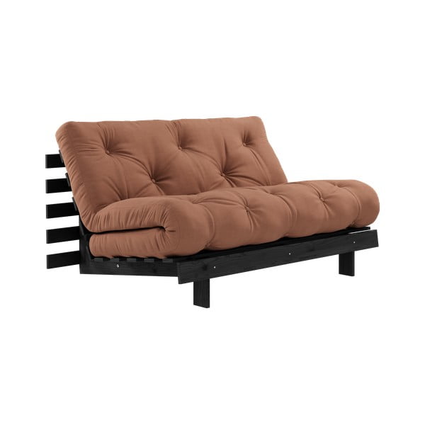 Sulankstoma sofa raudonos plytų spalvos 140 cm Roots Black Night – Karup Design