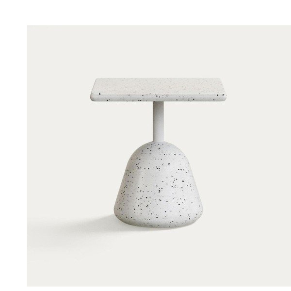 Sodo kavos staliukas su terrazzo stalviršiu 44x44 cm Saura – Kave Home-image-1