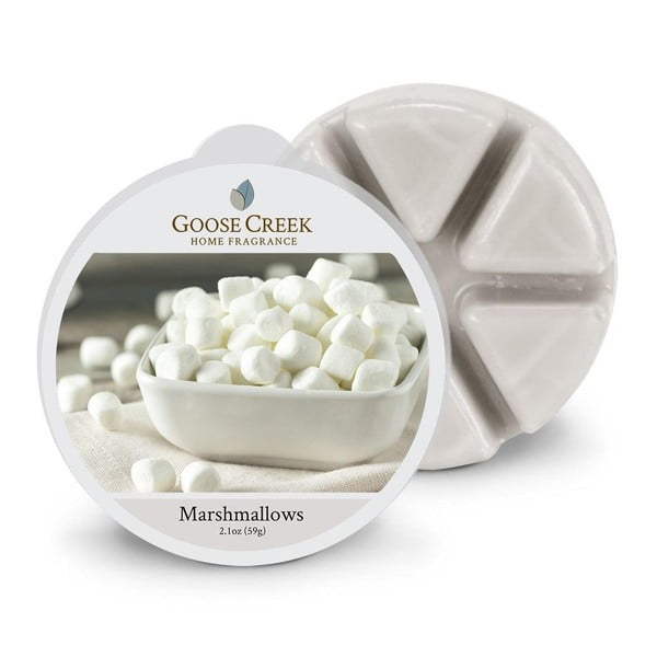 Aromaterapinis vaškas, skirtas "Goose Creek Marshmallows", 65 valandų degimo trukmė