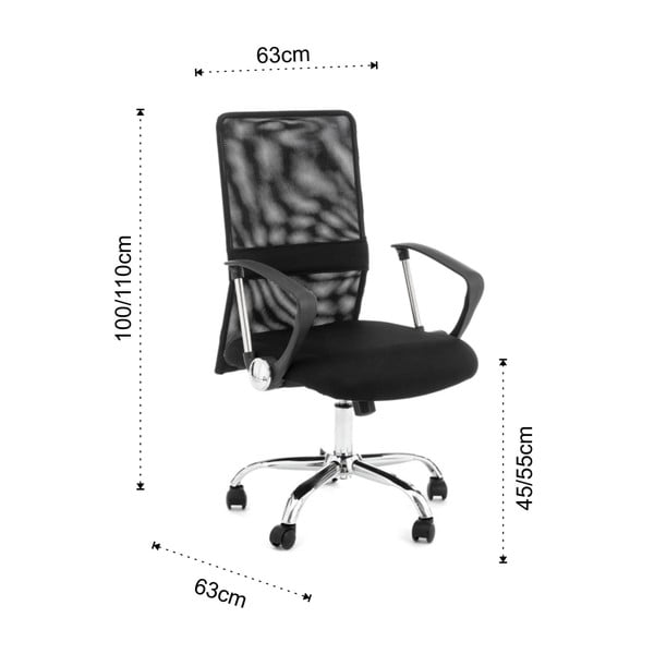 Juodos spalvos biuro kėdė Classic – Tomasucci-image-3