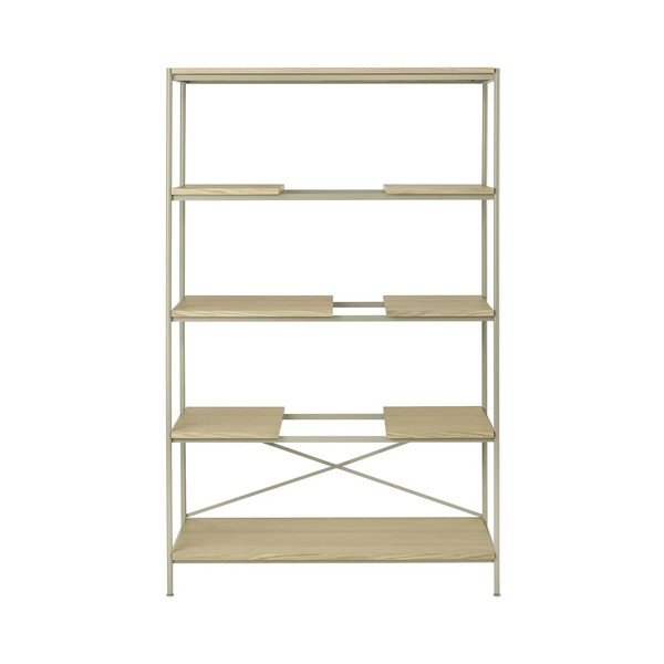 Natūralios spalvos pastatoma lentyna iš ąžuolo 105x170x40 cm Sukoya – Blomus