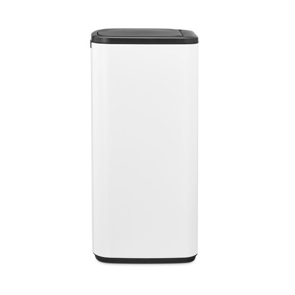 Baltos spalvos šiukšliadėžė iš plieno, galima atidaryti palietus 30 l Bo Touch – Brabantia-image-4