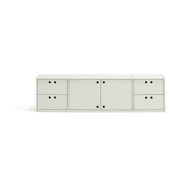 Kreminės spalvos TV spintelė 157x42x40 cm Wally – Teulat