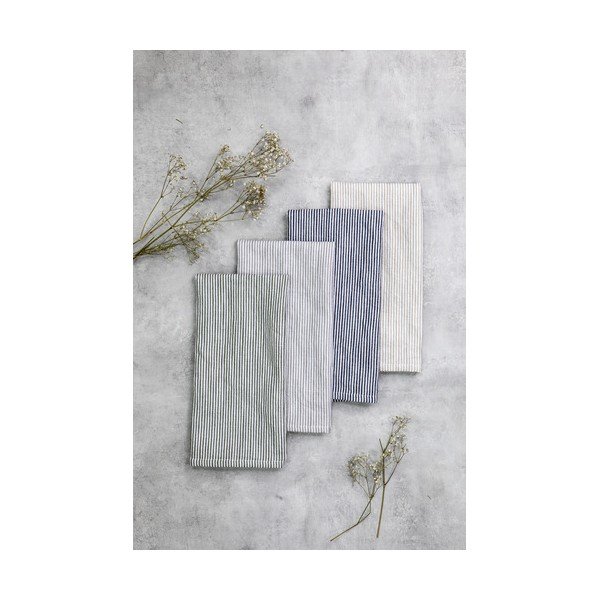 Virtuvės rankšluosčiai iš medvilnės/iš lino 2 vnt. 50x70 cm Lina Stripe – Ladelle-image-1