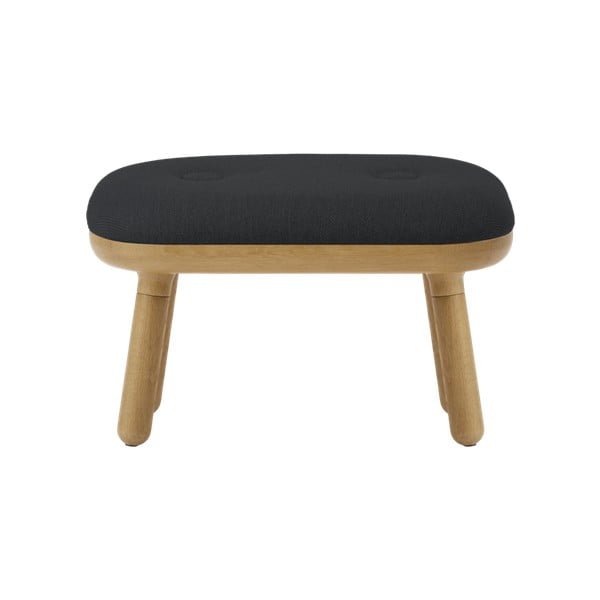 Antracito spalvos/natūralios spalvos taburetė Paff Low – UMAGE-image-1