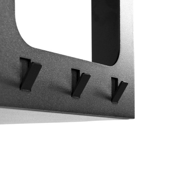 Juodos spalvos iš plieno sieninė lentyna su lentyna 100 cm Luno Small – Spinder Design-image-4