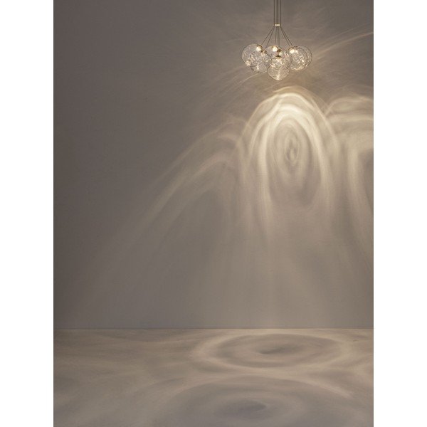 Žalvario spalvos iš stiklo kabantis šviestuvas LED su pritemdymo funkcija ø 42 cm Blazik – Nova Luce-image-3