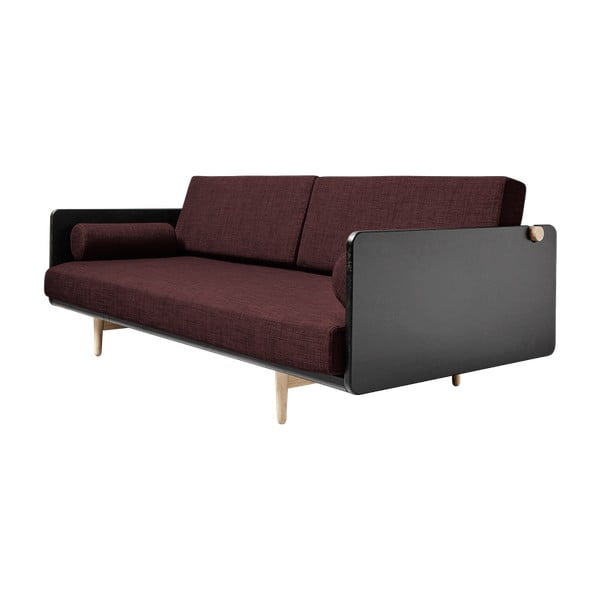 Kintama sofa "Karup Deva Black/Raw Oak/Passion Red-image-3