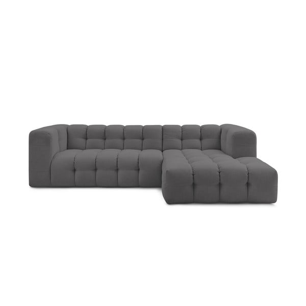 Kampinė sofa pilkos spalvos (su dešiniuoju kampu) Cloud – Bobochic Paris