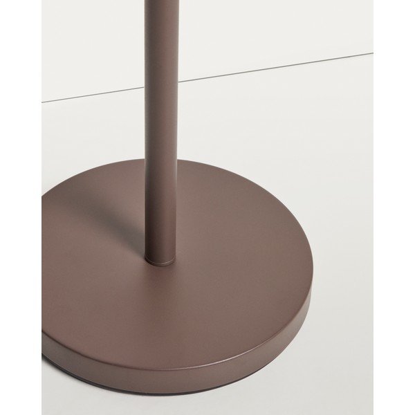 Rudos spalvos pastatomas šviestuvas (aukštis 153 cm) su tekstiliniu gaubtu Navat – Kave Home-image-3
