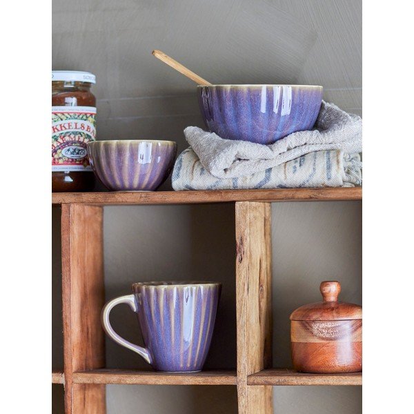 Tamsiai violetinės spalvos iš akmens masės mažas dubuo 165 ml Latina – Bloomingville-image-4