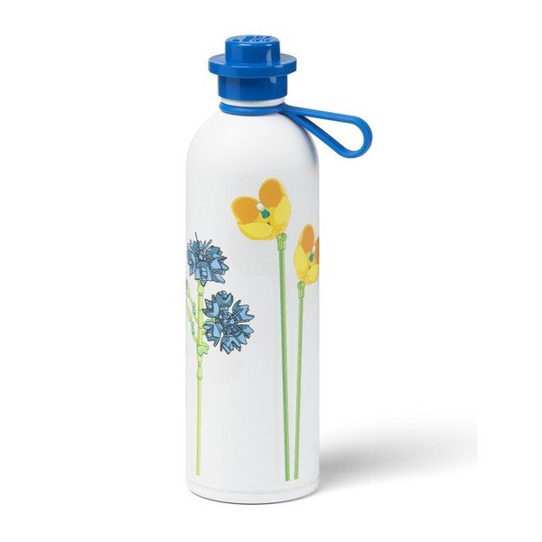 Baltos spalvos/mėlynos spalvos termosas vaikams 560 ml Meadow Flowers – LEGO®