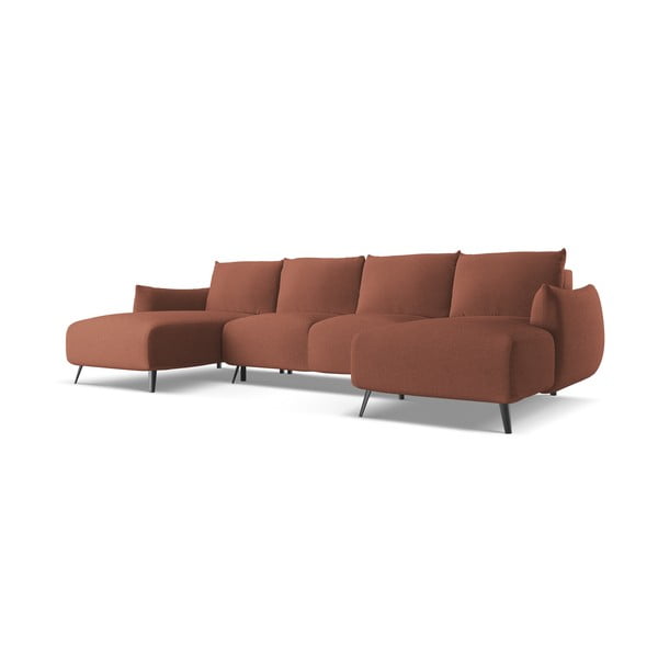 Rožinės spalvos kampinė sofa Malie – Makamii-image-2