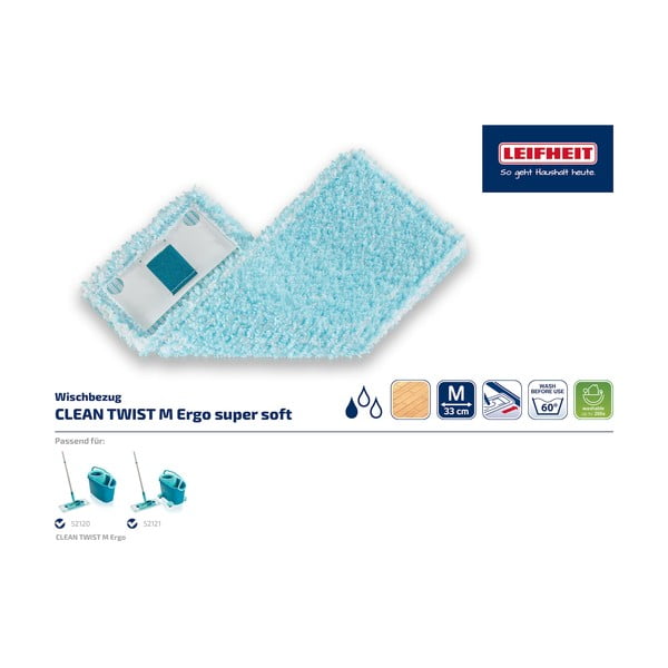 Atsarginė šluostė LEIFHEIT Twist Ergo Super Soft M-image-2