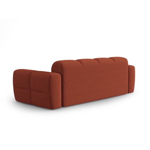 Sofa raudonos plytų spalvos 216 cm Lisa – Micadoni Home-image-3