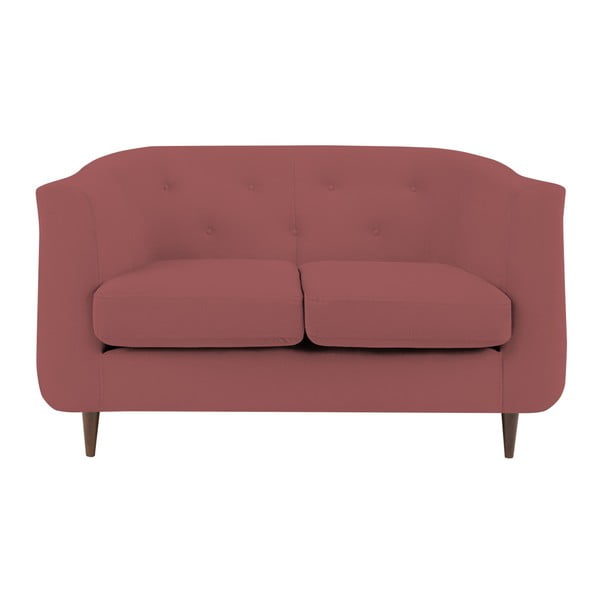 Rožinės ir raudonos spalvos sofa "Kooko Home Love", 125 cm