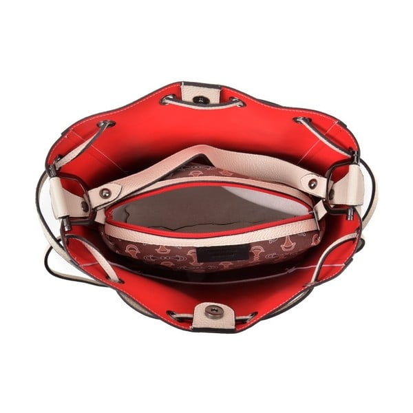 Smėlio spalvos odinė rankinė Renata Corsi Havna-image-1