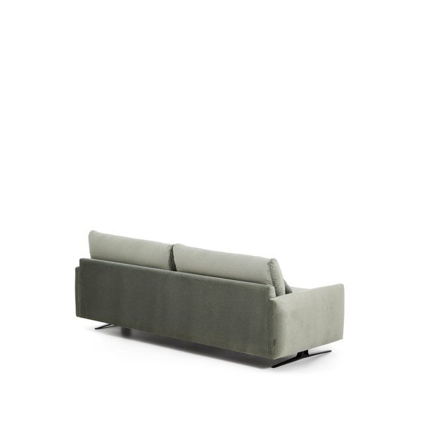 Žalios spalvos sofa iš velveto 240 cm Veliro – Kave Home-image-4