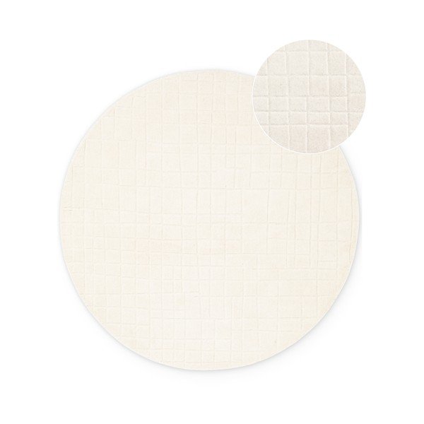 Kreminės spalvos iš vilnos apvalios formos kilimas ø 160 cm Kenso – Villeroy&Boch