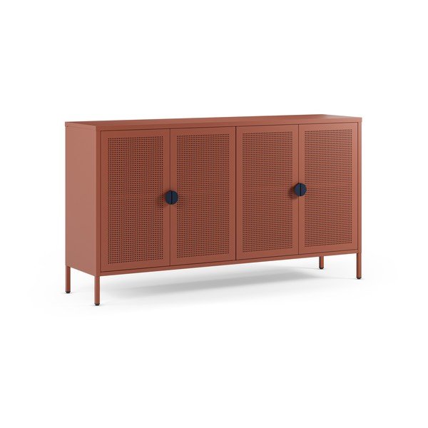 Terakotos spalvos iš metalo spintelė 160x90x40 cm Sayla – Marckeric-image-2