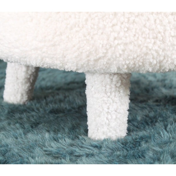 Vaikiškas krėslas baltos spalvos iš boucle Moouv – Artie-image-3