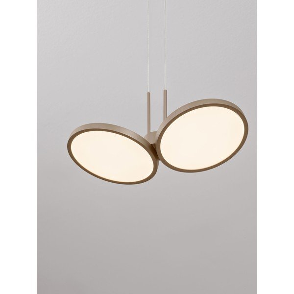 Matinės auksinės spalvos iš aliuminio kabantis šviestuvas LED su pritemdymo funkcija ø 32,5 cm Vea – Nova Luce-image-2