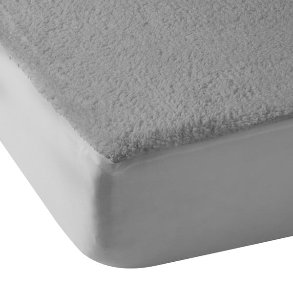 Pilkos spalvos iš mikropliušo paklodė su guma 135x190 cm Thermal Sherpa – Catherine Lansfield