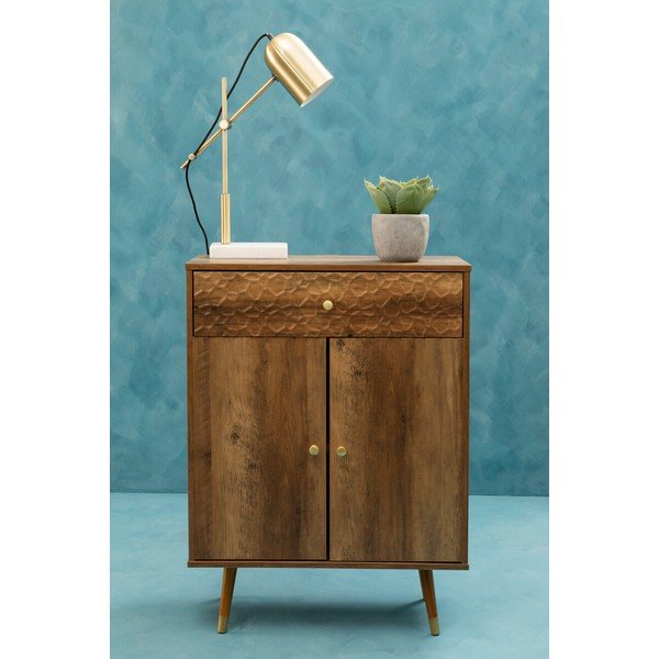 Tamsios natūralios spalvos šoninė spintelė 70x94x35 cm Frida – Premier Housewares-image-3