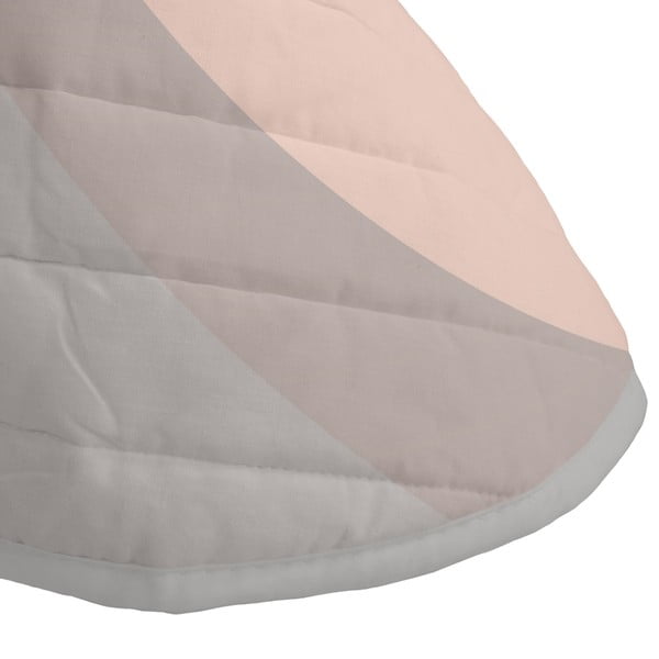 Dygsniuota lovatiesė iš medvilnės rožinės spalvos/pilkos spalvos 180x260 cm Range – Blanc-image-3
