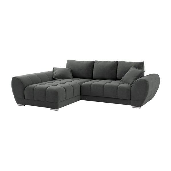Tamsiai pilka "Windsor & Co Sofas Cloudlet" sofa-lova, kairysis kampas