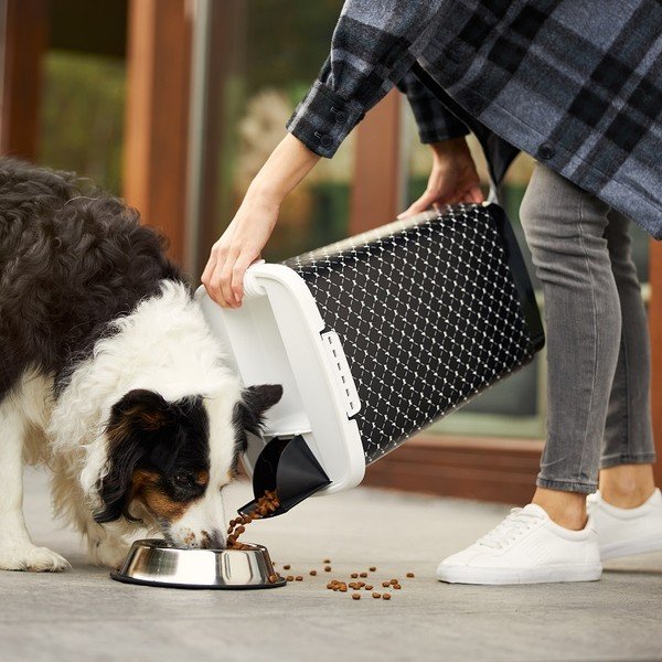 Juoda dėžė sausam augintinių maistui laikyti 50 l Cody - Rotho-image-1