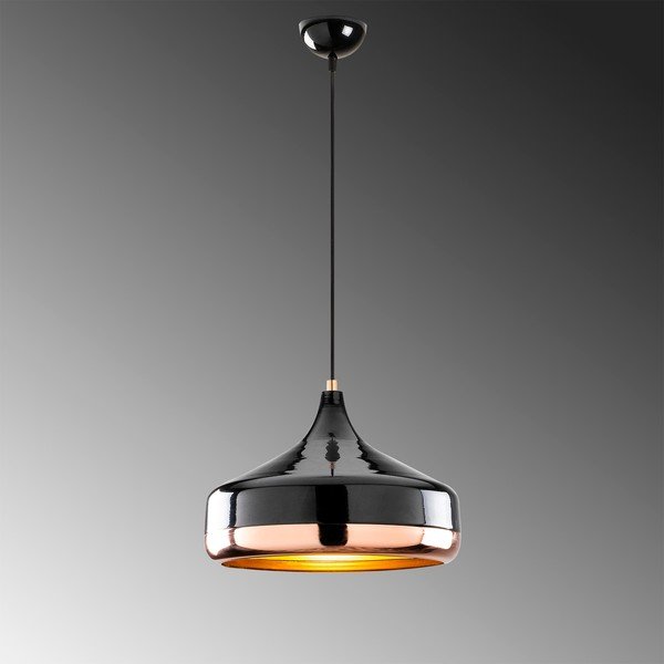 Juodos ir vario spalvos pakabinamas šviestuvas Opviq lights Yildo, ø 36 cm-image-1
