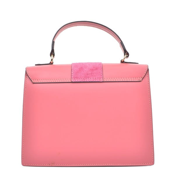 Rožinė odinė rankinė Isabella Rhea, 22 x 27 cm-image-1