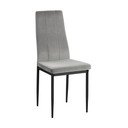 Iš aksomo valgomojo kėdės pilkos spalvos 2 vnt. Kelly – Støraa