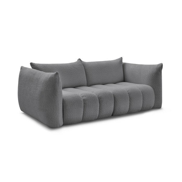 Pilkos spalvos sofa iš boucle 234 cm Azra – Bobochic Paris-image-2