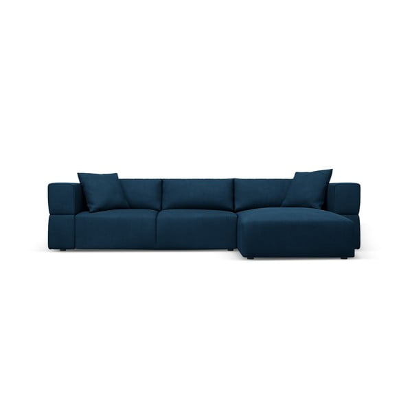 Kampinė sofa mėlynos spalvos (su dešiniuoju kampu) Esther – Milo Casa