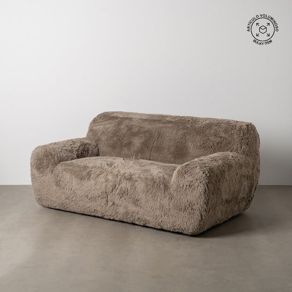 Rudos spalvos sofa 185 cm Teddy – Ixia-image-1