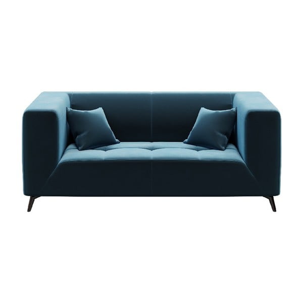 Mėlyna aksominė sofa MESONICA Toro, 187 cm