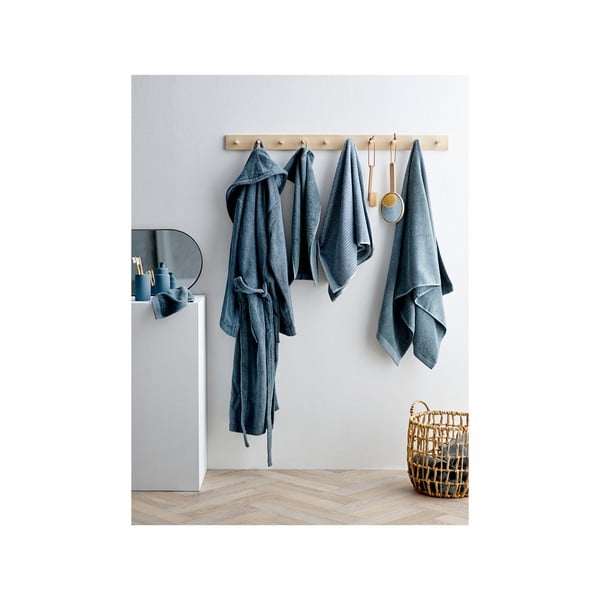 Mėlynas chalatas iš ekologiškos medvilnės Södahl, dydis S/M-image-3