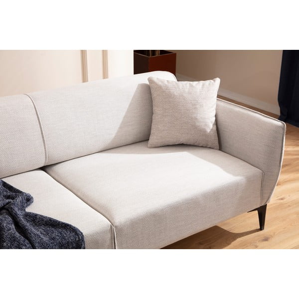 Sofa kreminės spalvos 220 cm Belissimo – Balcab Home-image-4