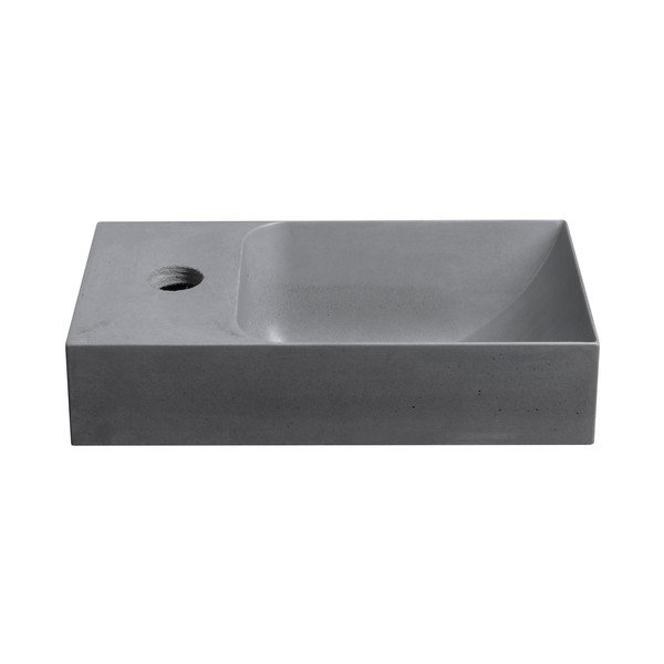 Iš betono maža kriauklė pilkos spalvos 31x17 cm Piccolino – Sapho-image-2