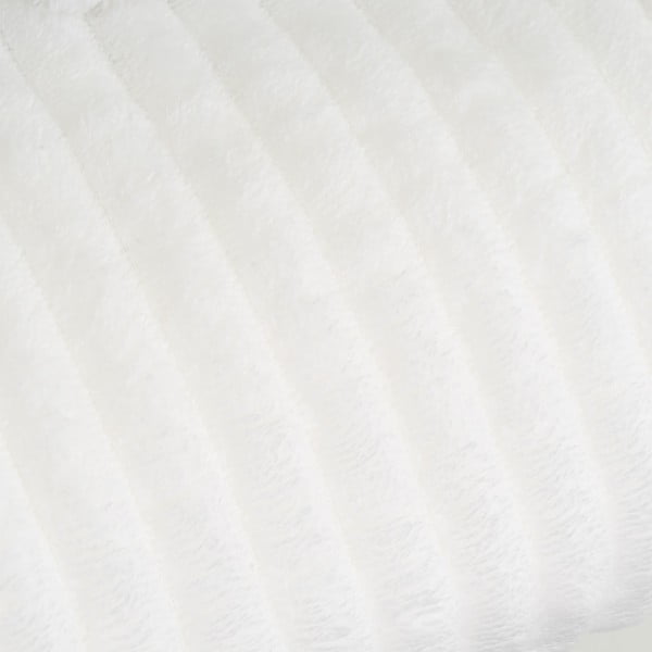 Baltos spalvos iš mikropliušo antklodė ir pledas 130x160 cm Fur Velvet – Casa Selección-image-2