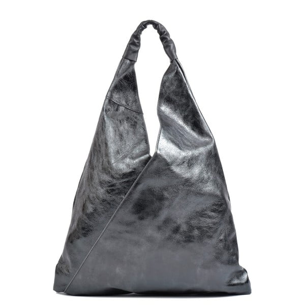 Juodas odinis pirkinių krepšys Isabella Rhea Chest