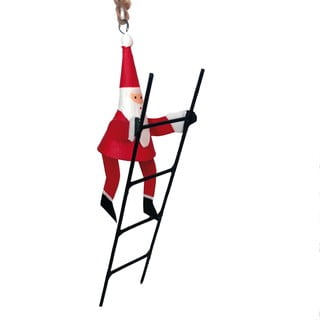 Kalėdinė pakabinama dekoracija G-Bork Santa On Ladder