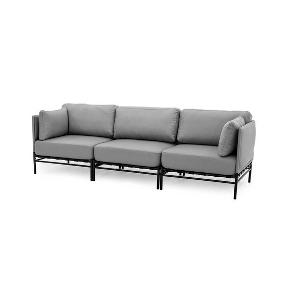 Sodo modulinė sofa šviesiai pilkos spalvos 234 cm Dandy – Sit Sit-image-3