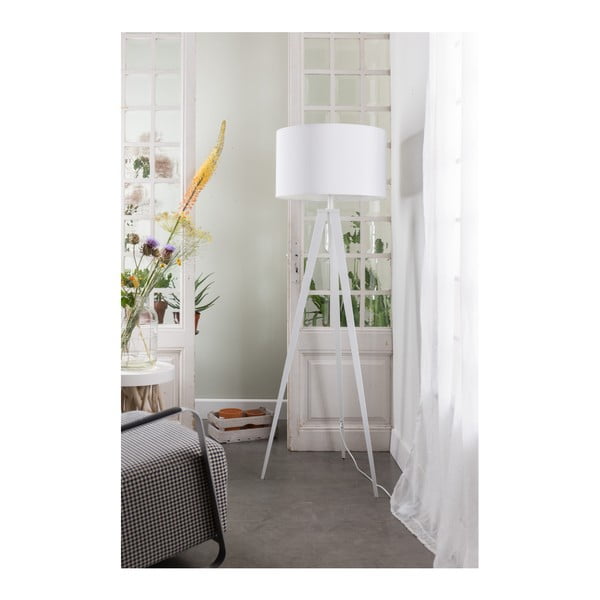 Baltas grindų šviestuvas Zuiver Tripod, ø 50 cm-image-3