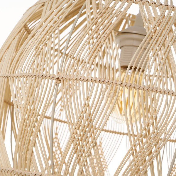 Iš rotango lubinis šviestuvas natūralios spalvos su rotango gaubtu ø 37 cm Natural Way – Casa Selección-image-3