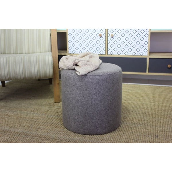 Pufas pilkos spalvos Silindir – Balcab Home-image-3