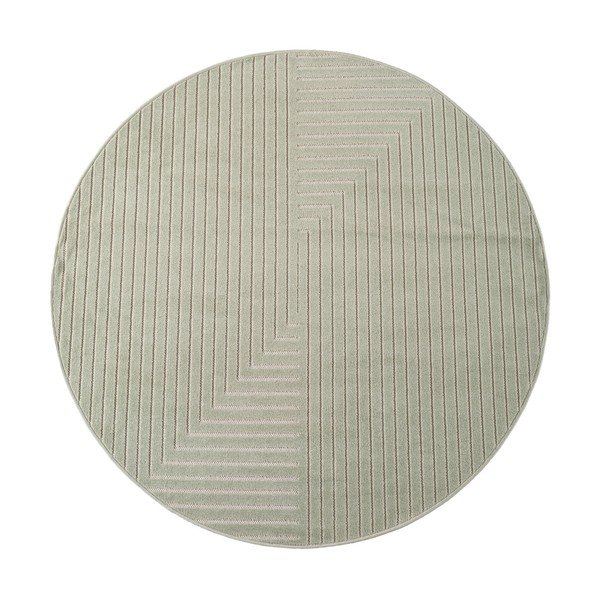 Žalios spalvos apvalios formos lauko ir vidaus kilimas ø 80 cm Nova 1202 – Ayyildiz Carpets