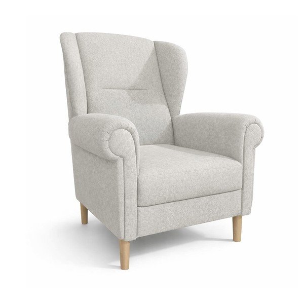 Smėlio spalvos krėslas su atlošu Swan – Ropez